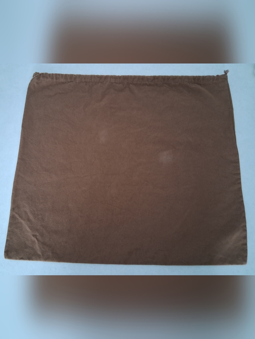 Gucci/ Large Brown Drawstring Dust Bag/ Gold Gucci Logo - Picture 3 of 8